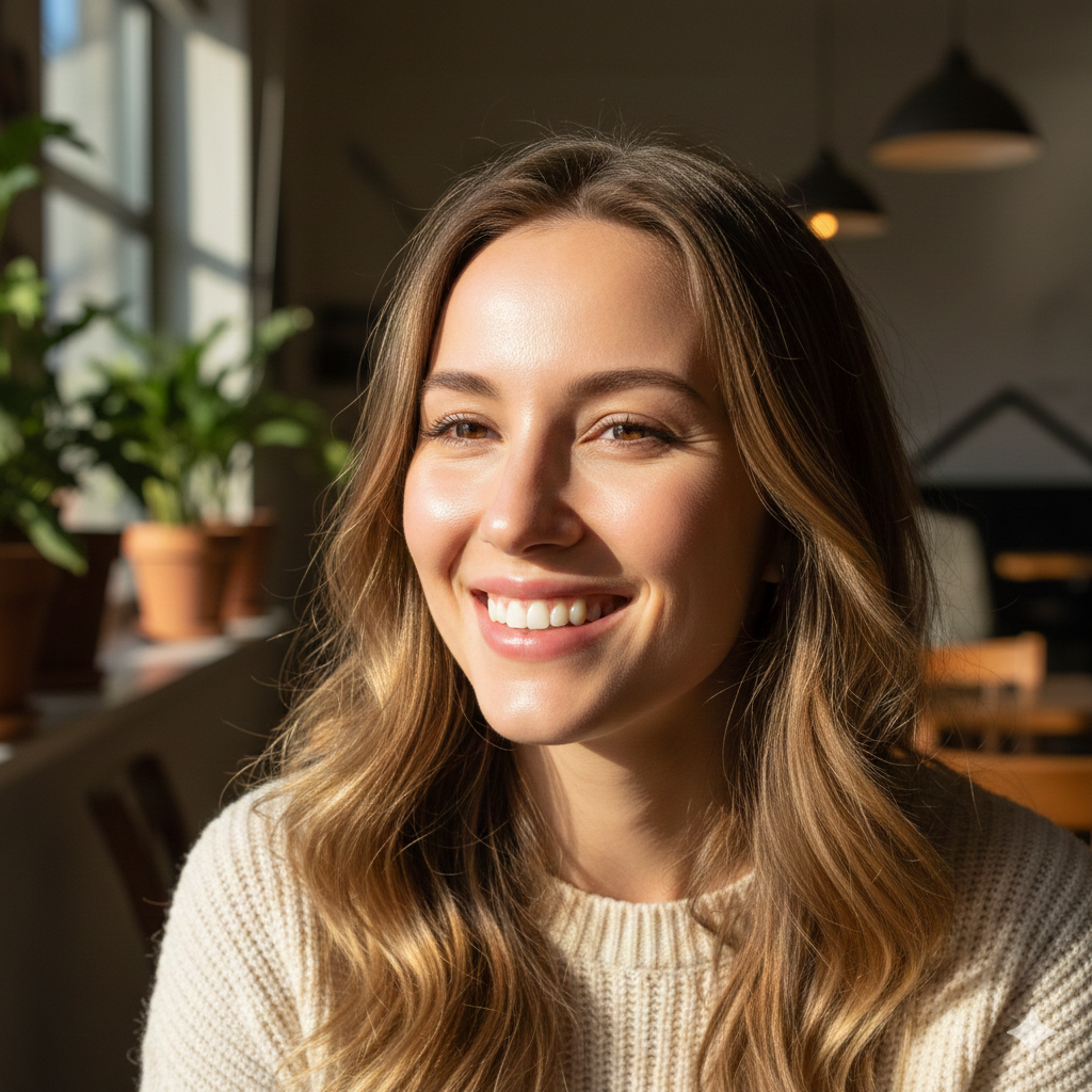 woman with naturally glowing skin following daily habits for glowing skin